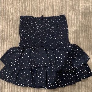 BB Dakota polka dot ruffle skirt